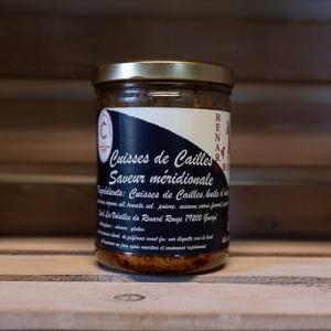 Plats préparés à base de cailles | Bocal de cuisses saveur méridionale